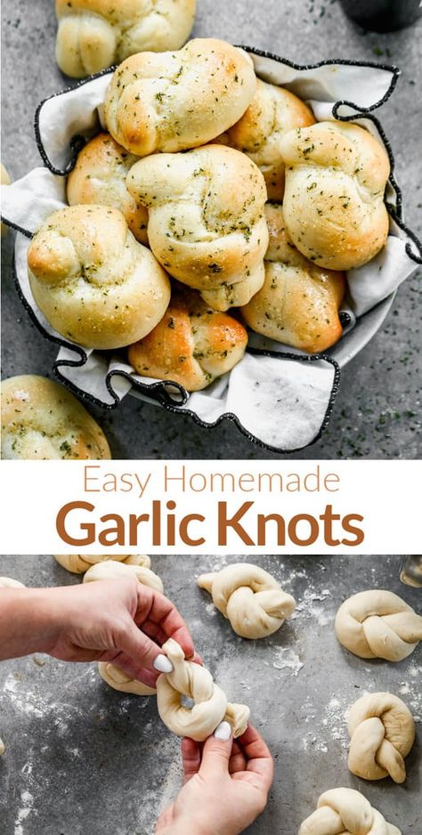 Garlic Nots Recipes Easy, The Best Garlic Bread, Homemade Garlic Knots, Garlic Nots Recipes From Scratch, Garlic Knots Recipe From Scratch, Garlic Knots With Pizza Dough, Garlic Knots Homemade Dough, Homemade Garlic Knots From Scratch, Quick Garlic Knots