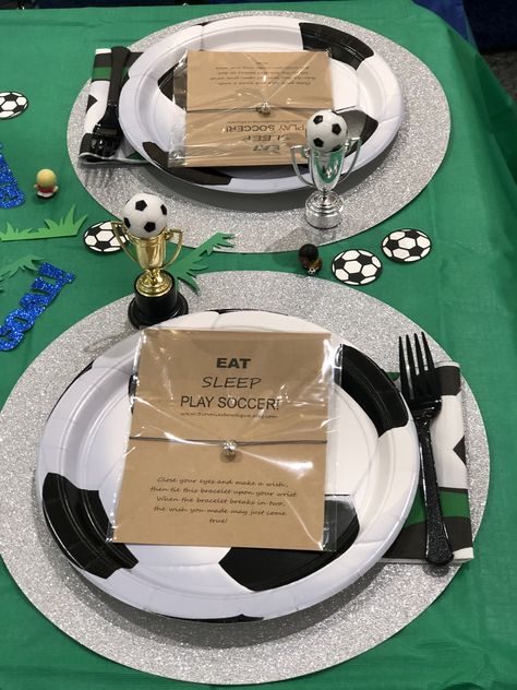 Boys Soccer Birthday Party, Soccer Banquet, Football Theme Birthday, Soccer Birthday Parties, Banquet Ideas, Boys Soccer, Soccer Birthday, Football Theme, Activities For Girls