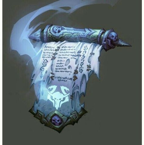 Scroll of frost storm Darksiders 2, Dark Siders, Concept Art World, Props Art, Magic Items, Fantasy Magic, Fantasy Props, Game Props, 다크 판타지