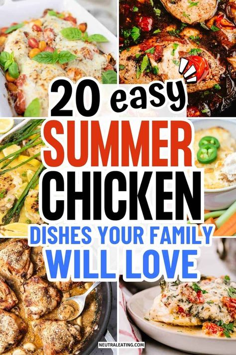 Discover an assortment of chicken recipes with cream of chicken for creamy goodness in every bite. Explore potluck brunch ideas, effortlessly simple yet satisfying. Delight in flavorful chicken recipes Mexican style, adding a spicy twist to your meals. Whip up easy pressure cooker chicken dinner ideas for quick, flavorful meals. Don't forget summer meals to freeze, perfect for beating the heat while savoring your favorite flavors later on. Best Summer Meals, Chicken With Cream Of Chicken, Chicken Dinner Ideas, Cheesy Baked Chicken, Sheet Pan Meals Chicken, Summer Chicken Recipes, Pan Chicken Recipes, Summer Chicken, Creamy Chicken And Rice