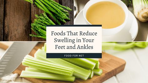 The Right Foods Can Make A Big Difference To Swelling And Fluid Retention. These Foods That Reduce Swelling In Your Feet And Ankles Can Help. Natural Diuretic, Kidney Cleanse, Swollen Legs, Reduce Swelling, Decrease Inflammation, Celery Juice, Types Of Fruit, Fluid Retention, Nuts And Seeds