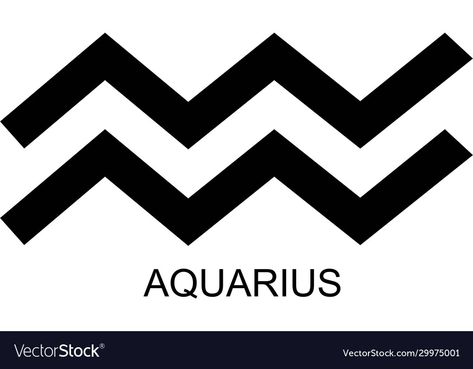 Aquarius Sign Symbol, Aquarius Symbol, Aquarius Sign, Free Vector Images, Zodiac Sign, Png Images, Zodiac Signs, Print On Demand, Vector Images