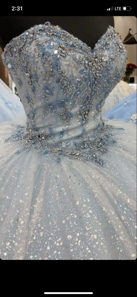 Baby Blue Quinceanera Dresses, Blue Quince Dress, Light Blue Quinceanera Dresses, Baby Blue Quinceanera, White Quince Dresses, Light Blue Quince, Blue And Silver Dress, White Quinceanera Dresses, Black Quince