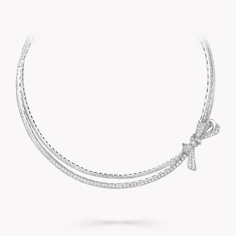 Tilda’s Bow Diamond Necklace Diamond Drop Pendant, Classic Diamond Ring, Rare Diamond, Diamond Drop Necklace, Necklaces Diamond, Diamond Bows, Diamond Pendants, White Gold Necklace, Fine Diamond Jewelry