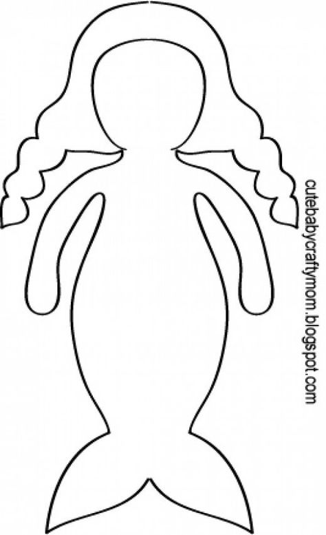 Mermaid Outline Template Mermaid Outline, Fishing Games For Kids, Under The Sea Crafts, Bored Kids, Mermaid Crafts, Sea Crafts, Ocean Crafts, Fishing Game, Beach Crafts