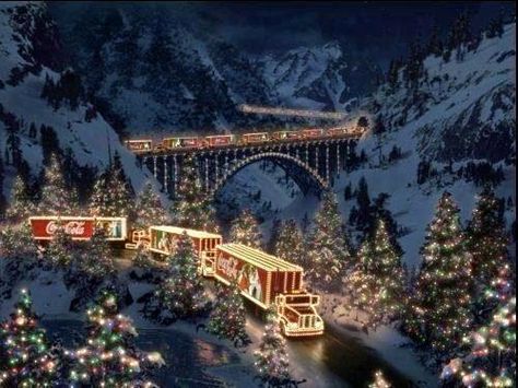 Christmas-Coke a Cola Semi-truck convoy Coca Cola Christmas, Start Of Winter, Christmas Ad, Christmas Train, Days Until Christmas, Christmas Truck, Christmas Scenes, Merry Little Christmas, Christmas Is Coming