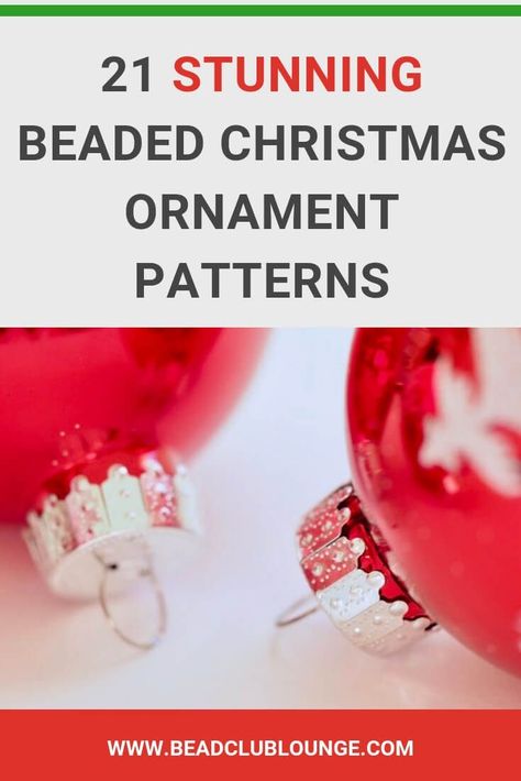 Beaded Christmas Ornaments Patterns, Beaded Christmas Decorations, Etsy Tutorial, Beaded Ornament Covers, Christmas Ornaments Patterns, Cute Dorm Rooms, Beaded Christmas Ornaments, Christmas Ornament Pattern, Christmas Bead