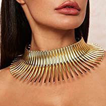 Check this out on Amazon Collar Choker, African Necklace, Statement Choker Necklace, Statement Choker, Style Hip Hop, Gold Statement Necklace, Gold Choker Necklace, Estilo Punk, Style Punk