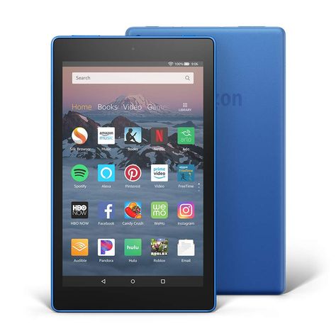 All-New Fire HD 8 Tablet | Hands-Free with Alexa | 8" HD Display, 16 GB, Marine Blue - with Special Offers https://amzn.to/2NYwxYc?utm_source=pinterest Electronics Sale, Tablet Amazon, Fire Tablet, Amazon Devices, Fire Hd, Amazon Fire, Kindle Fire, Wallpapers Iphone, Ebook Reader