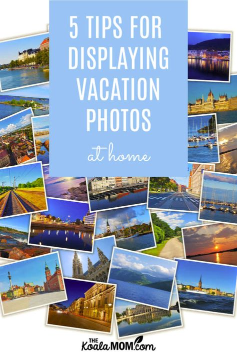 5 Tips for Displaying Vacation Photos at Home #vacation #photography How To Display Vacation Photos, Vacation Picture Wall Display, Vacation Picture Wall Ideas, Vacation Photo Wall Ideas, Vacation Photo Display Ideas, Travel Photo Display Ideas, Vacation Collage Ideas, Travel Picture Wall, Travel Photo Wall Ideas