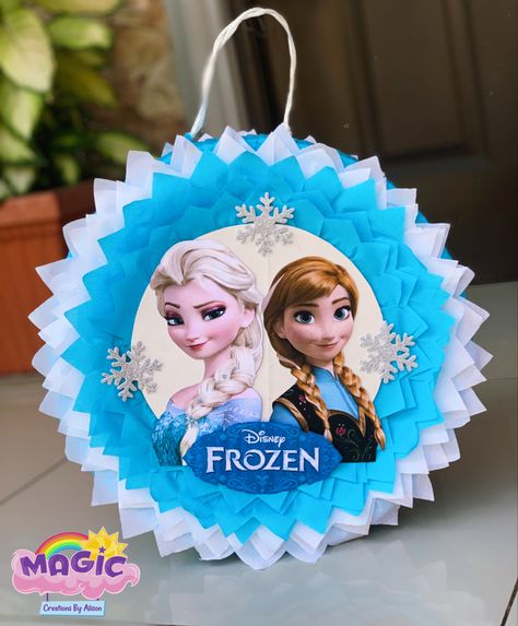 Frozen Theme Pinata, Elsa Pinata Frozen, Pinata Elsa, Elsa Pinata, Pinata Frozen, Frozen Pinata, Frozen Cupcake Toppers, Frozen Birthday Party Decorations, Frozen Cupcakes