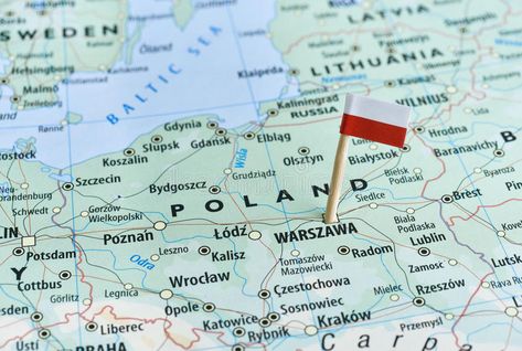 Poland map flag pin. Closeup shot of Poland map and flagpin , #sponsored, #flag, #map, #Poland, #pin, #flagpin #ad Travel To Germany, Poland Map, Poland Flag, Free Tickets, Flag Pins, Flag Photo, Military Operations, Malmo, Salou