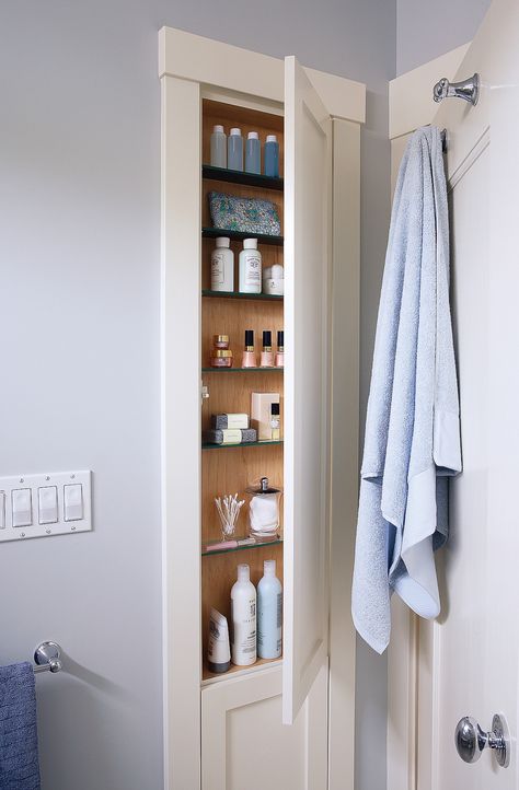 Bathroom Storage Solutions, Hall Bathroom, Small Bathroom Storage, Basement Bathroom, Upstairs Bathrooms, Girls Bathroom, Bathroom Redo, Bathroom Renos, Bath Remodel