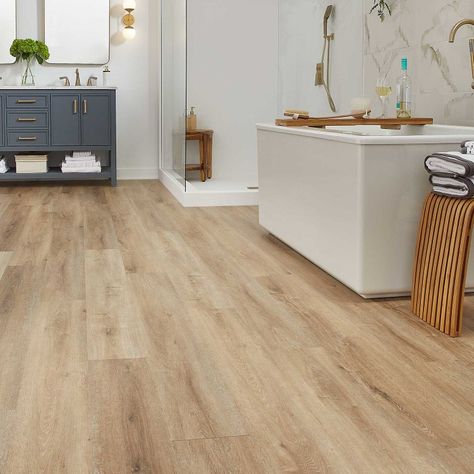 Vinyl Wood Plank Flooring, Oak Vinyl Plank Flooring, Blonde Flooring, Homey Touches, Coastal Casual, Flooring Design, Tropical Oasis, Flex Room, At Your Own Pace