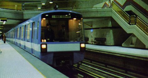 montreal-metro-train - The Montreal Visitors Guide Underground Aesthetic, Art Test, Environment Props, Underground Cities, City Road, Metro Station, College Life, Montreal, Light Up