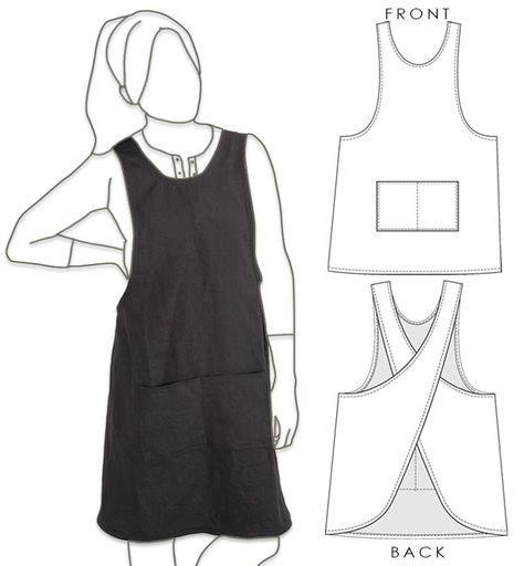 24 Most Stylish Apron Sewing Patterns (16 FREE!) Smock Apron Pattern Free Simple, Cross Over Apron Pattern Free, Japanese Apron Pattern Free Plus Size, Free Cross Back Apron Pattern, Free Apron Patterns Pdf, Criss Cross Apron Pattern Free, Wrap Apron Pattern Free, Adult Bibs Pattern Free, Crossback Apron Pattern Free