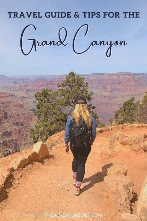 When you're traveling to a national park, you want to be as prepared as possible so that your trip is smooth, safe, and EPIC! Here are three of my top travel tips for anybody visiting Grand Canyon National Park. #travelsafetytips #grandcanyontripplanning #travelnationalparks || @theadventurediet Grand Canyon Rim To Rim, Grand Canyon Travel Guide, Grand Canyon Hiking, Grand Canyon Village, Visiting The Grand Canyon, Grand Canyon South Rim, Trip To Grand Canyon, Shuttle Bus, National Park Vacation