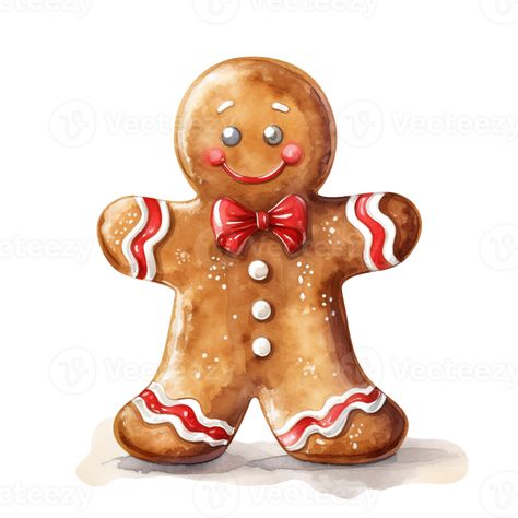 Gingerbread Men For Christmas Event. Watercolor Style. AI Generated Christmas Dessert Gingerbread, Gingerbread Man Clipart, Dessert Clipart, Man Clipart, Christmas Gingerbread Men, Christmas Dessert, Digital Print Fabric, Christmas Gingerbread, Png Christmas