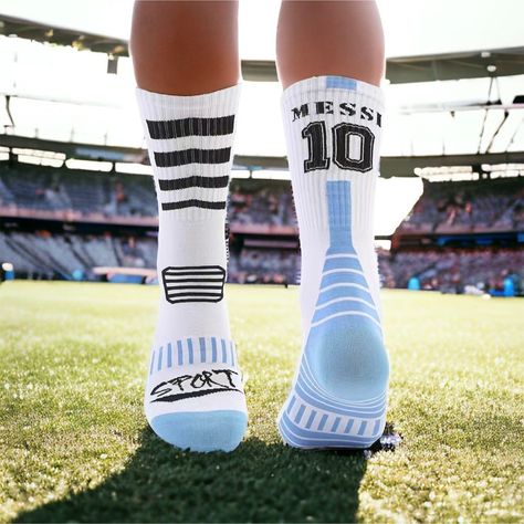 Experience Unmatched Quality With Our Premium Lm#10 Socks Featuring Messi #10 Perfect For Anyone Aged 9 And Up. These One-Size-Fits-All Wonders (7.5-11) Go Beyond Expectations, Surpassing The Advertised Image. The Secret? A Thick, Stretchable, And Precisely Sized Design That Ensures A Snug Fit, Promising Years Of Comfort And Durability On The Field. Elevate Your Style And Performance With Socks That Cater To Both The Young Enthusiasts And Seasoned The Perfect Gift For A Real Soccer Fan, Family, Unrealistic Outfits, Goat Messi, Neymar 11, Soccer Wallpaper, Messi Soccer, Soccer Fan, Pink Stuff, Soccer Socks, Messi 10