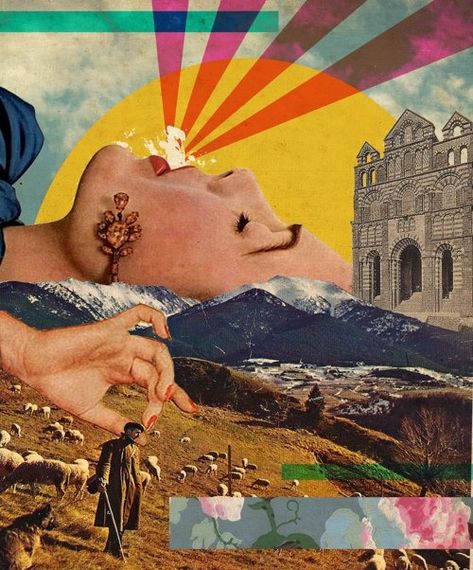 Collage Art Design Ideas, Lifestyle Collage, Kollage Konst, Surrealism Artwork, Poster Grafico, Vintage Collage Art, Collage Kunst, Collage Art Projects, Surreal Collage