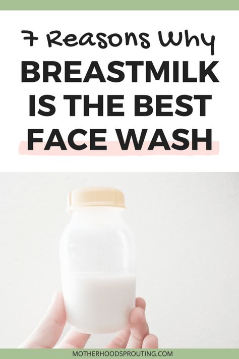 Learn 7 reasons why breastmilk is the best face wash! We all know breastmilk has many uses, in this post you’ll discover why using breastmilk as a facial cleanser could be the answer to clearing your acne prone skin! #breastmilk #breastfeeding #facewash #breastmilkuses #momlife #acne Breastmilk Facial, Breastmilk Ideas, Breast Milk Soap Recipe, Breastmilk Lotion, Breastmilk Uses, Breastmilk Recipes, Benefits Of Breastmilk, Milk Ideas, Breastmilk Soap