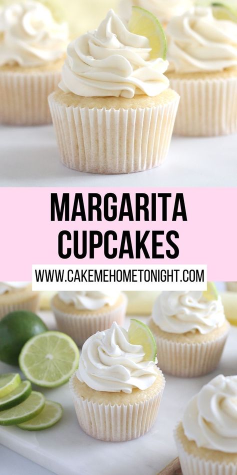 Margarita Cupcakes are the perfect summer cocktail cupcake. Lime cupcakes, lime buttercream, tequila, and a bit of coarse salt. Cupcakes Rellenos, Cocktail Cupcakes, Margarita Cupcakes, Cupcake Project, Boozy Cupcakes, Lime Cupcakes, Summer Cupcakes, Cupcake Images, Homemade Cupcakes