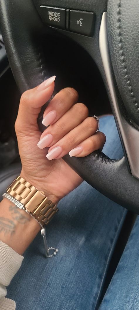 Classy Gel Nails, Acrylic Nails Nude, Homecoming Nails Acrylic, Nails Homecoming, Work Nails, Casual Nails, Classy Acrylic Nails, Ballerina Nails, Acrylic Nails Coffin Short