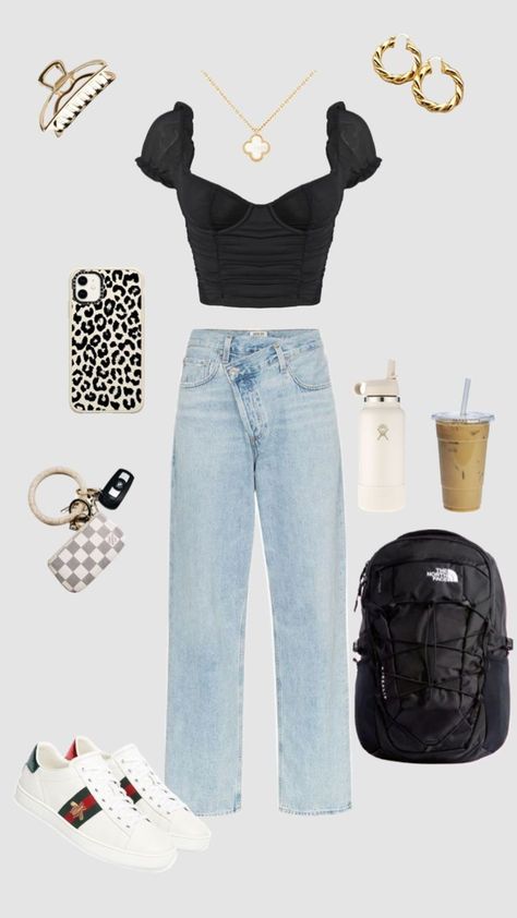 Classy and stylish outfit for the first day of school 🏫 Comfortable and dress code appropriate 🥰 Middle School Appropriate Outfits, School Outfits Teenage Girl, Preppy Outfit For School, Cute Outfits Back To School, Preppy School Outfits Summer, Cute Outfits For School Preppy, Cute Outfit Boards, Back Go School Outfits, Aesthetic Birthday Outfit Ideas