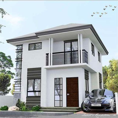 Source Luxury Modern Design Low cost small residential prefabricated houses india on m.alibaba.com Cheap Houses To Build, Philippines House Design, House Plans For Sale, Two Story House Design, 2 Storey House Design, Two Story House, Best Modern House Design, Small House Floor Plans, Building Plans House