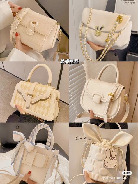 Tas Aesthetic, Stylish School Bags, My Style Bags, Luxury Bags Collection, Cute Shoes Heels, Girly Bags, Cute Handbags, Girly Accessories, Fancy Bags