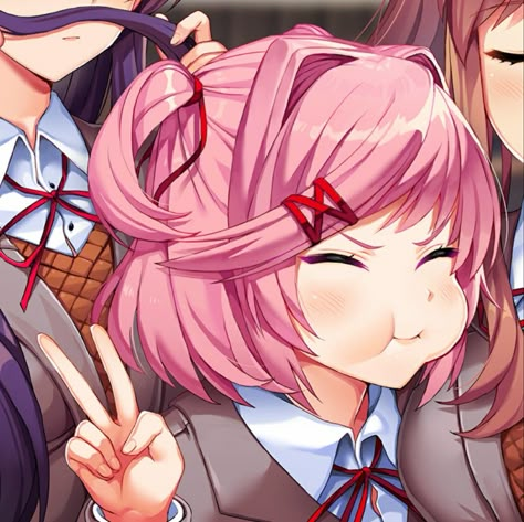 Doki doki literature club plus Ddlc Icon, Natsuki Ddlc, Just Monika, Kin List, Doki Doki Literature Club, Literature Club, Chilling With Friends, Doki Doki, Visual Novel