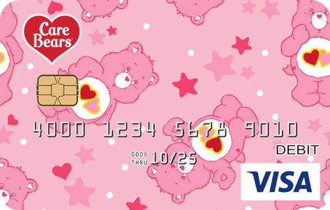 Hello Kitty Credit Card Template, Hello Kitty Debit Card Design, Aesthetic Debit Card Design, Cool Credit Card Design, Card Bank Design, Debit Card Design Ideas Cute, Bank Card Aesthetic, Hello Kitty Bank Card, Cute Debit Card Design