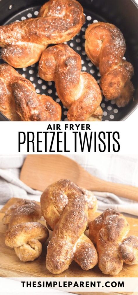 Pretzel Recipe No Yeast, Soft Pretzel Recipe No Yeast, Pretzel Recipe Without Yeast, No Yeast Pretzel Recipe, Hot Pretzels Recipe, Air Fryer Soft Pretzel, Healthy Pretzels, Air Fryer Pretzel, Pretzel Bites Recipes