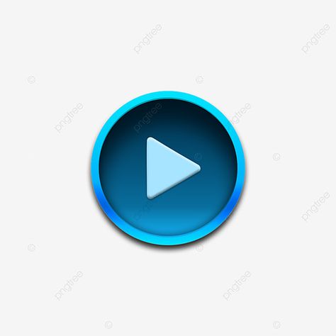 Button Clipart, Blue Png, Wallpaper Sky, Iphone Wallpaper Sky, Play Button, 3d Games, Png Hd, Telegram Logo, Dark Blue Background