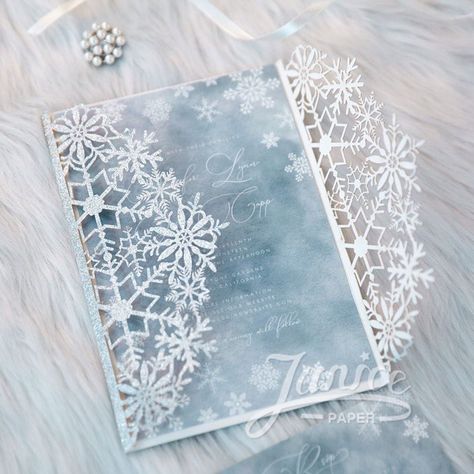 Winter Theme Wedding Invitations, Winter Wonderland Quinceanera Theme Invitations, Wedding Invitations Winter Wonderland, Winter Wonderland Quinceanera Invitation, Winter Theme Invitations, Winter Wonderland Quince Invitations, Snowflake Wedding Invitations, Winter Wonderland Party Invitations, Snow Wedding Theme