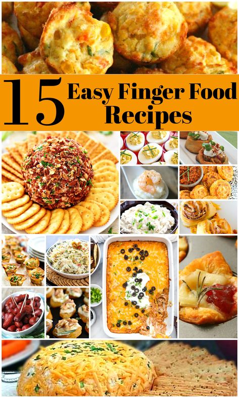 15 Easy Finger Food Recipes Parade Snacks, Potluck Finger Foods, Pot Luck, Finger Snacks, Finger Foods Easy, Appetizers Easy Finger Food, Party Finger Foods, Finger Food Appetizers, Party Food Appetizers