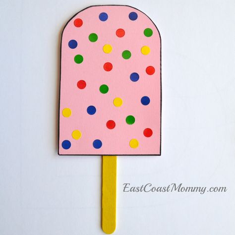 P Is For Popsicle Craft, Polka Dot Crafts For Kids, Polka Dot Activities Preschool, Letter P Art Preschool, Sweet Treat Crafts For Toddlers, Pk3 Activities, P Is For Craft, P Crafts For Preschoolers, P Is For