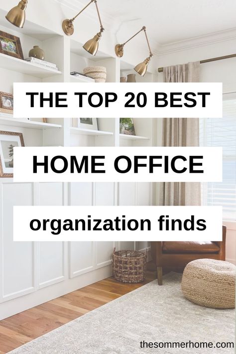 Are you struggling to keep your home office organized and tidy? Does it seem like no matter how hard you try, it's a hopeless battle? If so, you're in luck! Whether you're a budding entrepreneur or a busy professional, this guide is packed with the best home organization and storage ideas to help you maximize efficiency, reduce clutter, and ultimately make your workspace a more productive and enjoyable environment. Read on to discover these ingenious tips and tricks! Home Office Storage Ideas, Office Organizing Ideas, Organizing Home Office, Office Storage Ideas, Home Office Organization Ideas, Desk Clear, Office Organization Home, Office Organization Ideas, Office Organization Tips