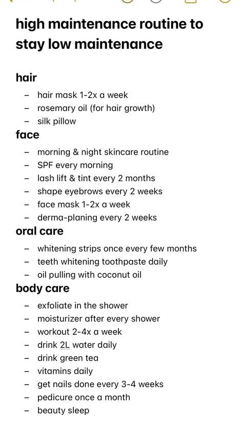 Habits For Healthy Hair, Feminine Maintenance Routine, Self-care Routine Body Care, Full Body Self Care Routine, Body Growth Tips, Self Maintenance Routine, Body Routine Skincare, Down There Care Tips, Face Routine Order