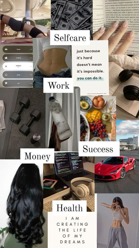 Get Fit Vision Board, Fit And Healthy Vision Board, Gym Mood Board Aesthetic, Successful Woman Vision Board, Women Vision Board Ideas, Vision Board For Success, Body Vision Board Ideas Women, Vision Board For Health, Healthy Body Vision Board Ideas