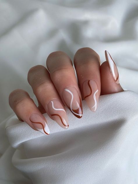 Brown Nail, Her Nails, Nagel Inspo, Cat Kuku, Elegant Nails, Chic Nails, Short Acrylic Nails, Best Acrylic Nails, Cute Acrylic Nails