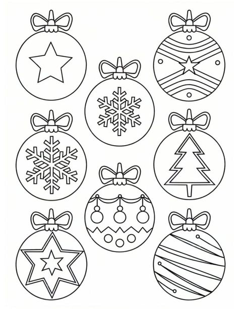 Coloring Ornaments Free Printable, Ornaments To Color For Kids, Christmas Mandalas Free Printable, Christmas Kids Printables, Christmas Printouts Free Printables, Printable Ornaments For Kids, Free Printable Ornaments, Free Printable Christmas Crafts For Kids, Free Ornament Printables