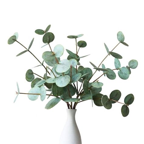 Bathroom Table Decor, Twigs Decor, Fake Eucalyptus, Eucalyptus Plant, Bathroom Table, Vase With Branches, Eucalyptus Stems, Faux Eucalyptus, Artificial Leaves