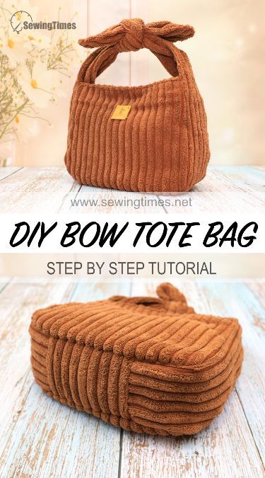 DIY Bow Tote Bag 💖 Super Cute Purse Bag Tutorial Easy Tote Bag Pattern Free, Diy Fabric Purses, Bow Tote Bag, Quilted Bag Patterns, Diy Pouch, Handbag Tutorial, Tote Bag Pattern Free, Cute Handbag, Purse Sewing Patterns