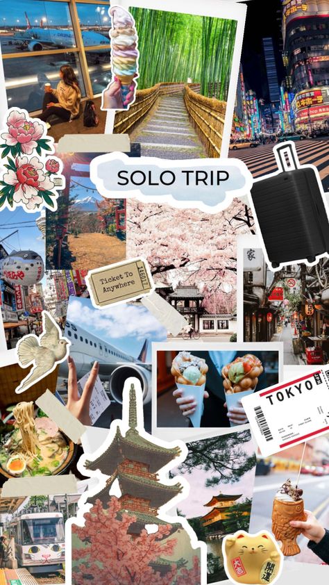 Solo Trips, Solo Vacation, Holiday Travel Destinations, Dream Vision Board, Solo Trip, Going Solo, Manifestation Board, Art Collage Wall, Self Motivation