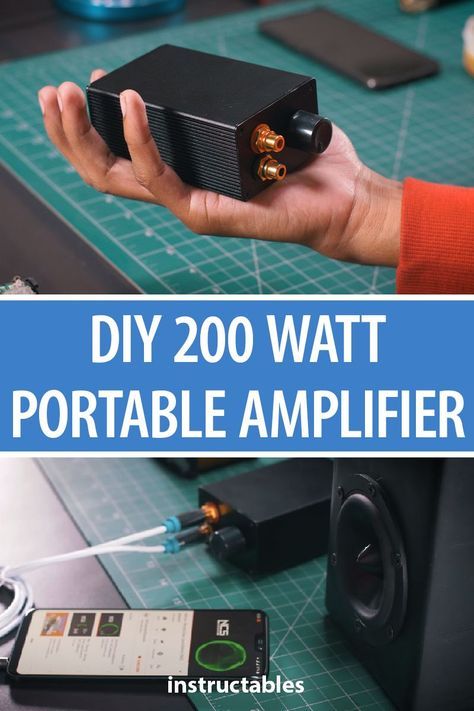 Diy Boombox, Diy Bluetooth Speaker, Diy Subwoofer, Diy Guitar Amp, Diy Audio Projects, Subwoofer Box Design, Diy Amplifier, Speaker Projects, Pc Speakers