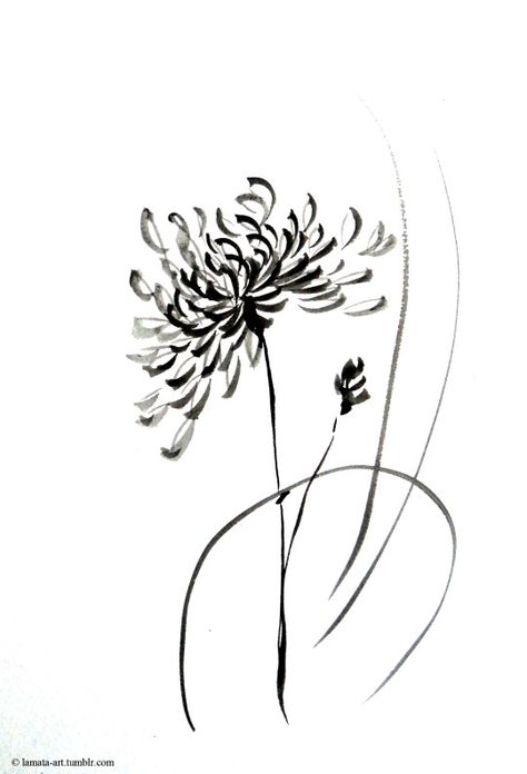 Without the random lines and in color. Chrysanthemum tattoo Crisantemo Tattoo, Chrysanthemum Drawing, Tattoo Japonais, Chrysanthemum Flower Tattoo, Chrysanthemum Tattoo, Kunst Tattoos, Irezumi Tattoos, Simple Line Drawings, Chrysanthemum Flower