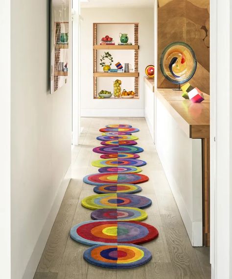 Modern Colorful Rugs, Tuft Rug, Funky Rugs, Circular Rugs, Rug Studio, Kids Rug, Floor Art, Rugs Usa, Luxury Art