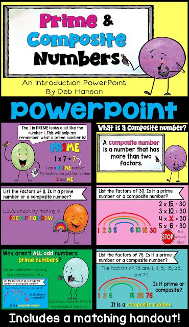 Factor Rainbow, Rainbow Worksheet, Number Anchor Charts, Math Anchor Chart, Prime And Composite Numbers, Composite Numbers, Prime And Composite, Cool Math Tricks, 3rd Grade Math Worksheets