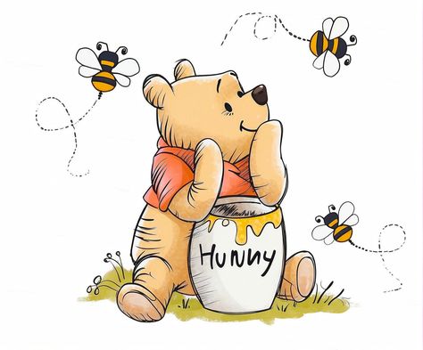 Door Sketch, Winnie The Pooh Tattoos, Png Bear, Kids Tshirt Designs, Winnie The Pooh Honey, Bear Png, Winnie The Pooh Pictures, Cute Winnie The Pooh, Bear Clipart